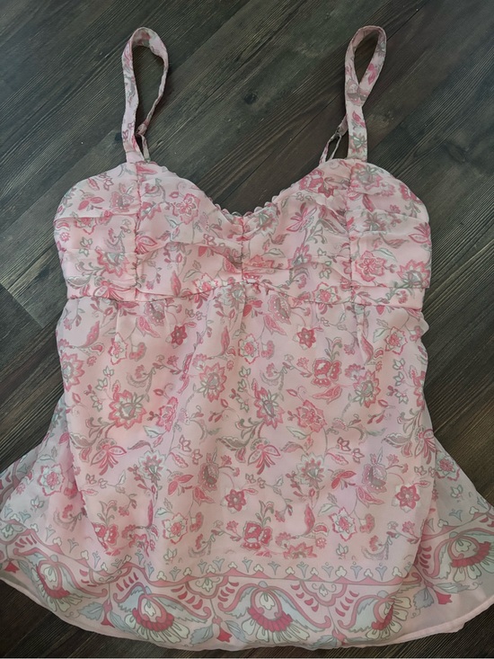 Hollister Tops - Hollister Pink floral babydoll top
